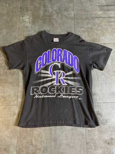 T-shirt Tye-dye Colorado Rockies W/ Bugs & Taz Graphics & Boxy Fit