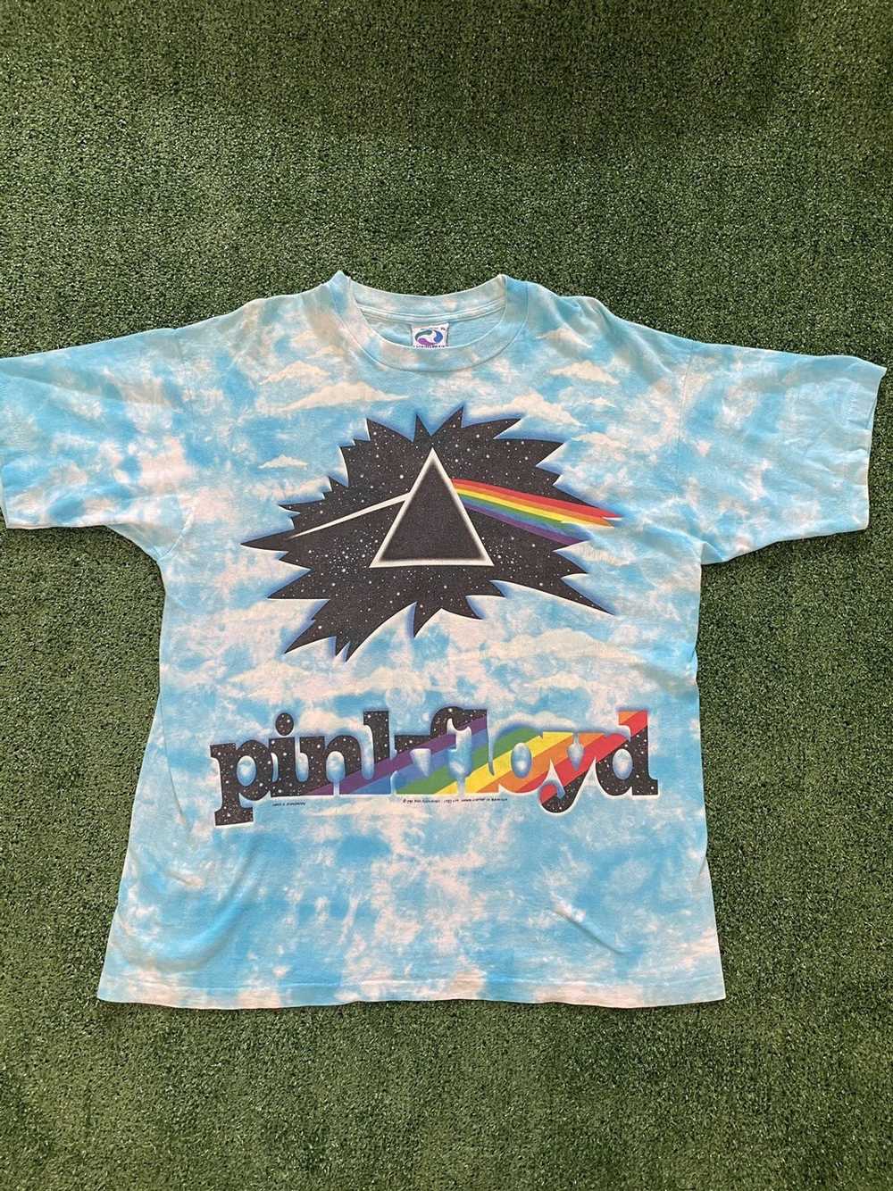 Vintage PINK FLOYD 1994 90s Tie Dye T Shirt Singl… - image 1
