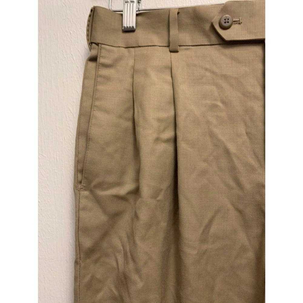 Stafford Stafford pleated khaki dress pants 32x32 - image 2