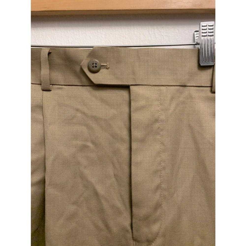 Stafford Stafford pleated khaki dress pants 32x32 - image 3