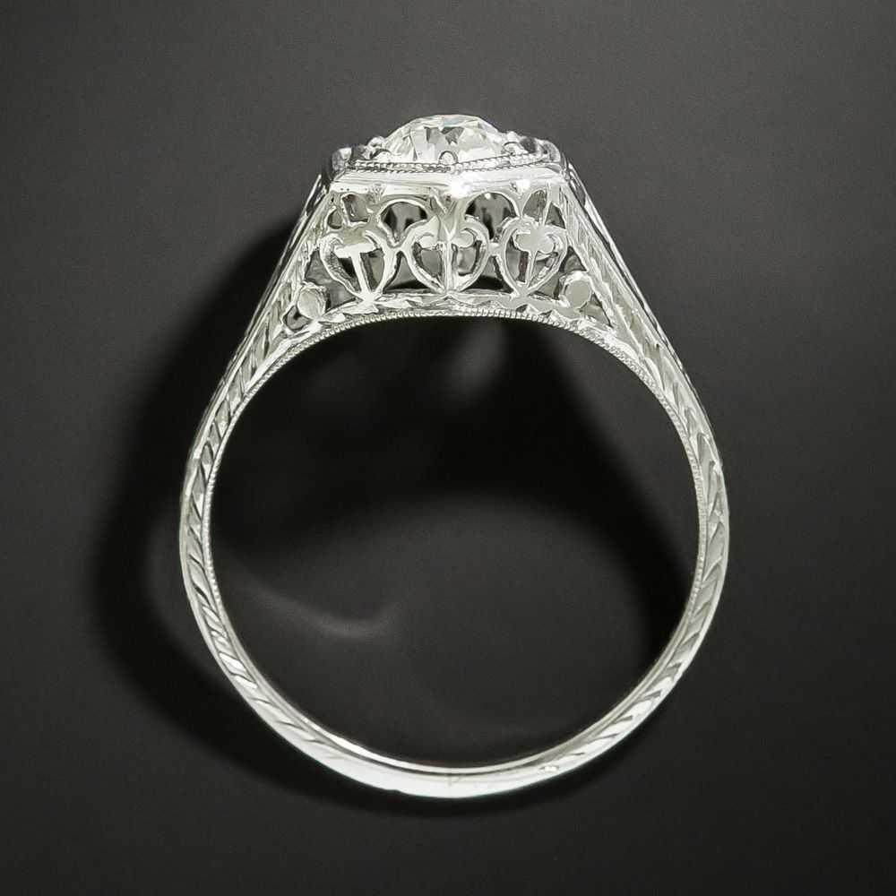 Art Deco .51 Carat Diamond Solitaire Engagement R… - image 3