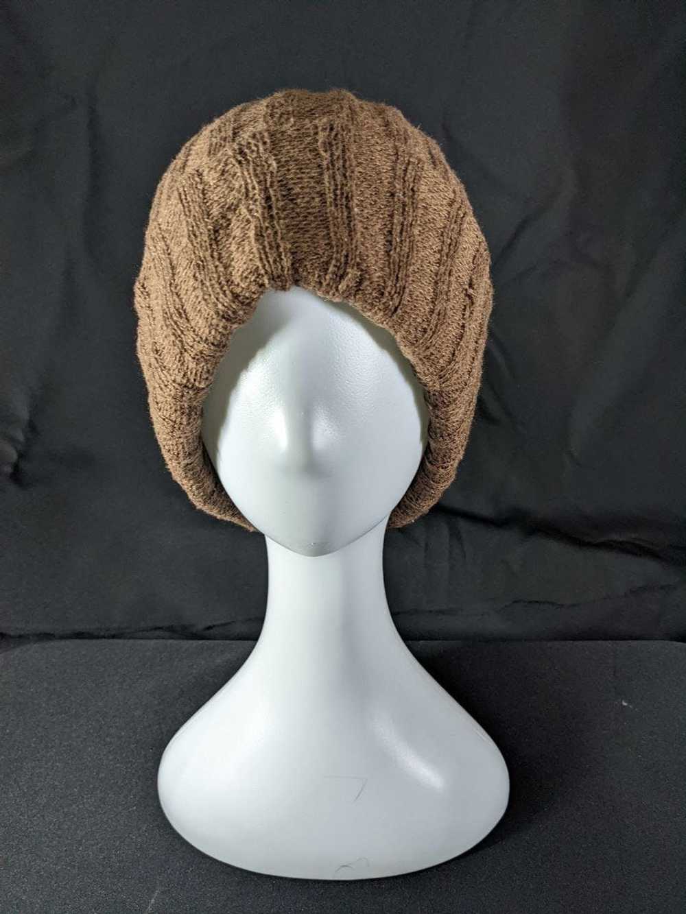 Designer × Streetwear BROWN KNIT BEANIE HEADWEAR … - image 1