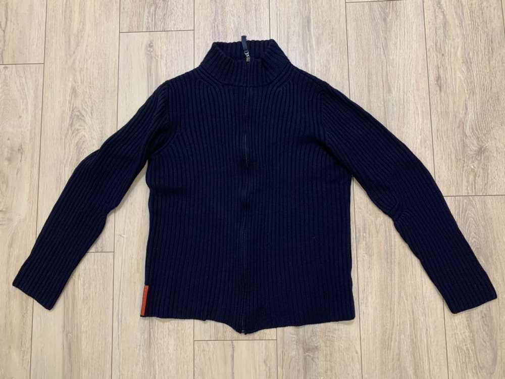 Prada Prada Zip Wool Men Sweater Coat - image 1
