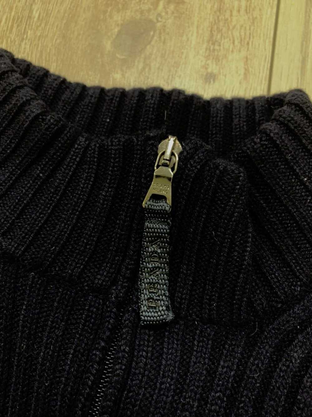 Prada Prada Zip Wool Men Sweater Coat - image 6