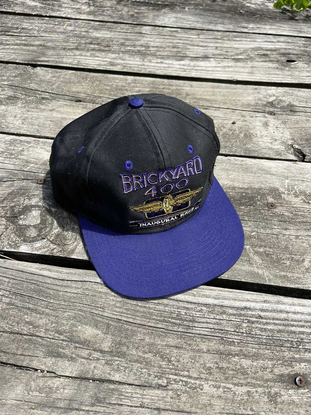 NASCAR × Vintage VTG brickyard 400 snap back hat … - image 1