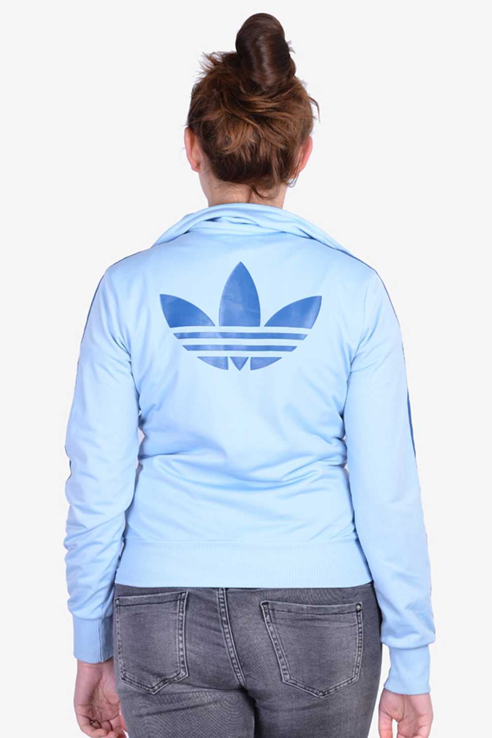Vintage Adidas Light Blue Tracksuit Jacket | Size… - image 4