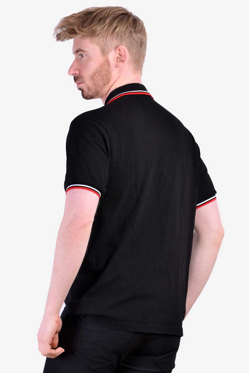 Vintage 1980’s Fred Perry Black Polo Shirt | Size… - image 4