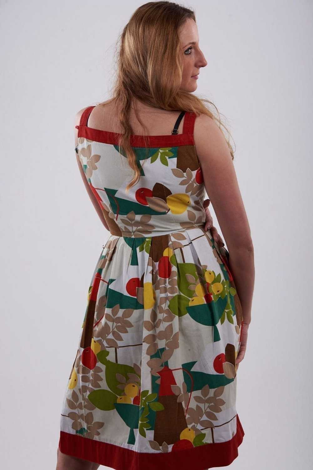 Vintage 1950’s Betty Barclay Fruit Pattern Dress … - image 4