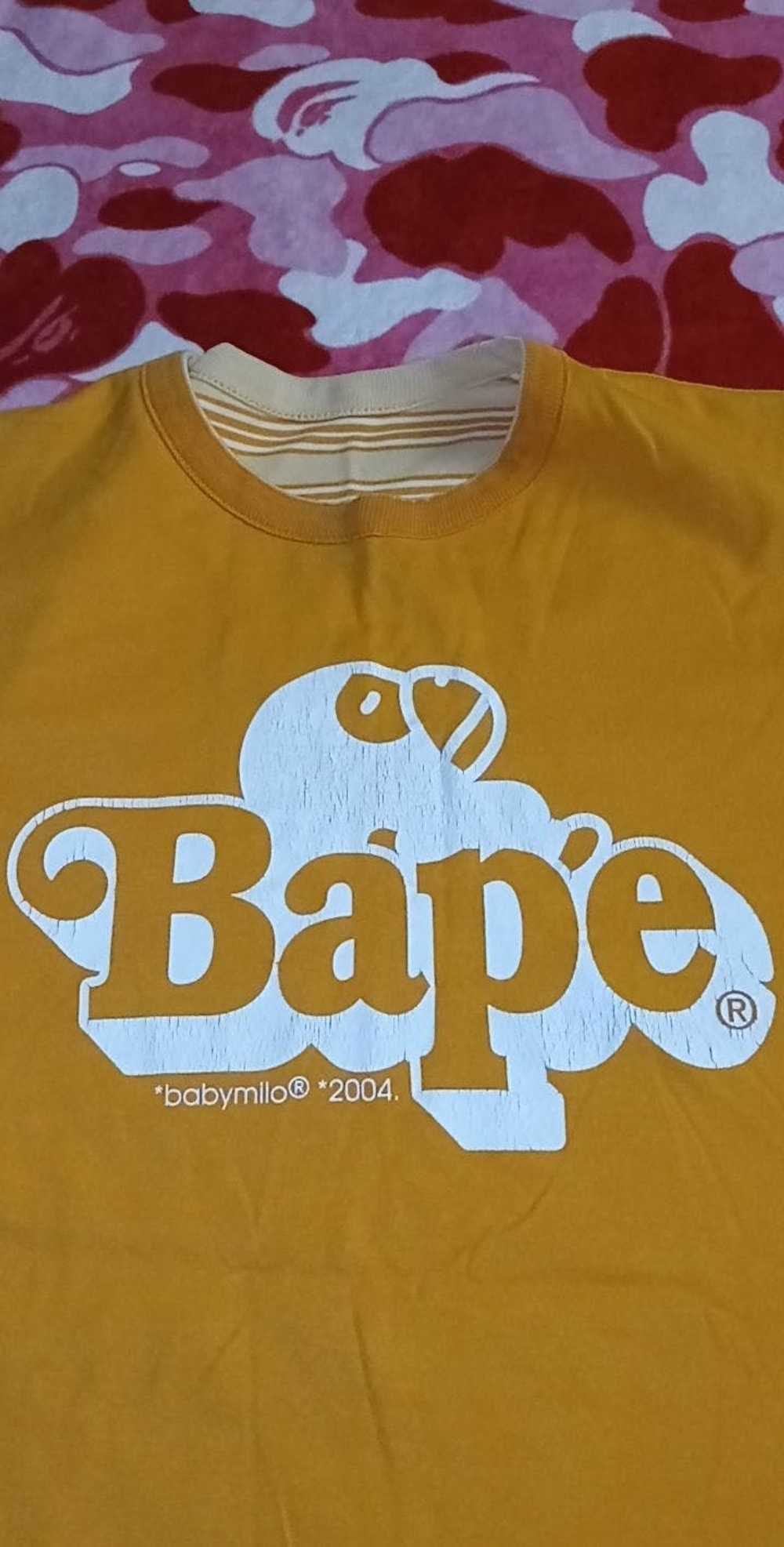 Bape Bape Baby Milo Reversible Striped Orange T-s… - image 4