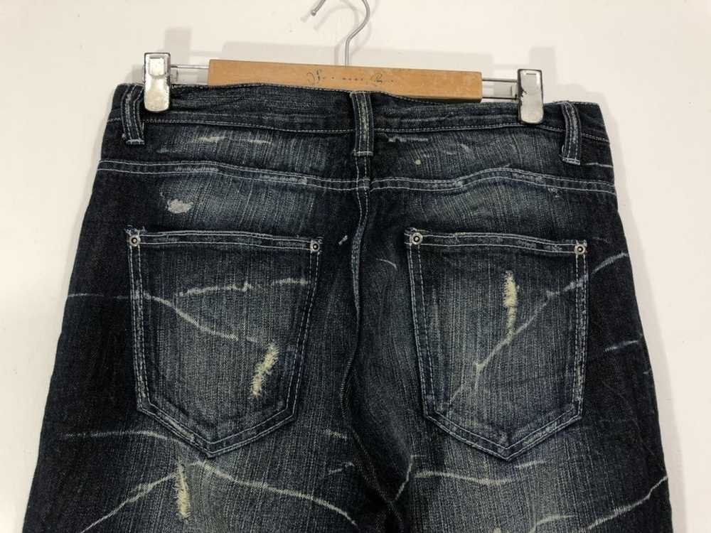 Designer × Japanese Brand Nylaus Distressed Paint… - image 7