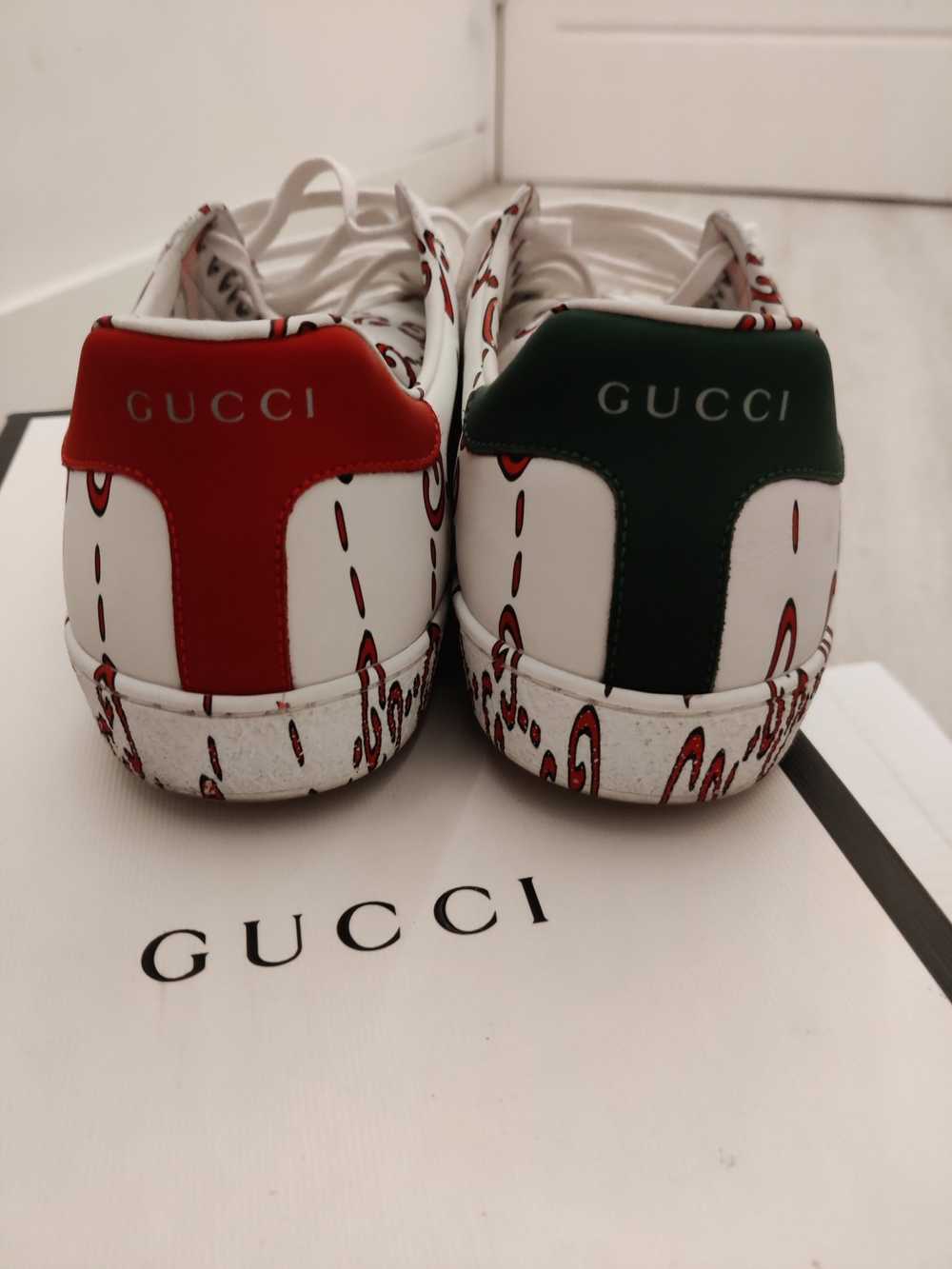 Gucci Gucci ace motif shoes - image 7