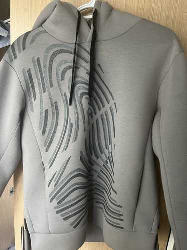 Emporio Armani graphic-print rib-trimmed hoodie, Hypebae