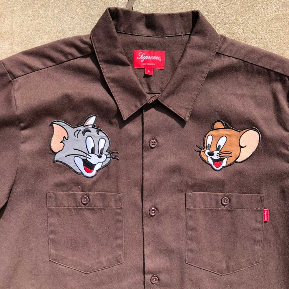 Supreme Tom & Jerry x S/S Work Shirt - Gem