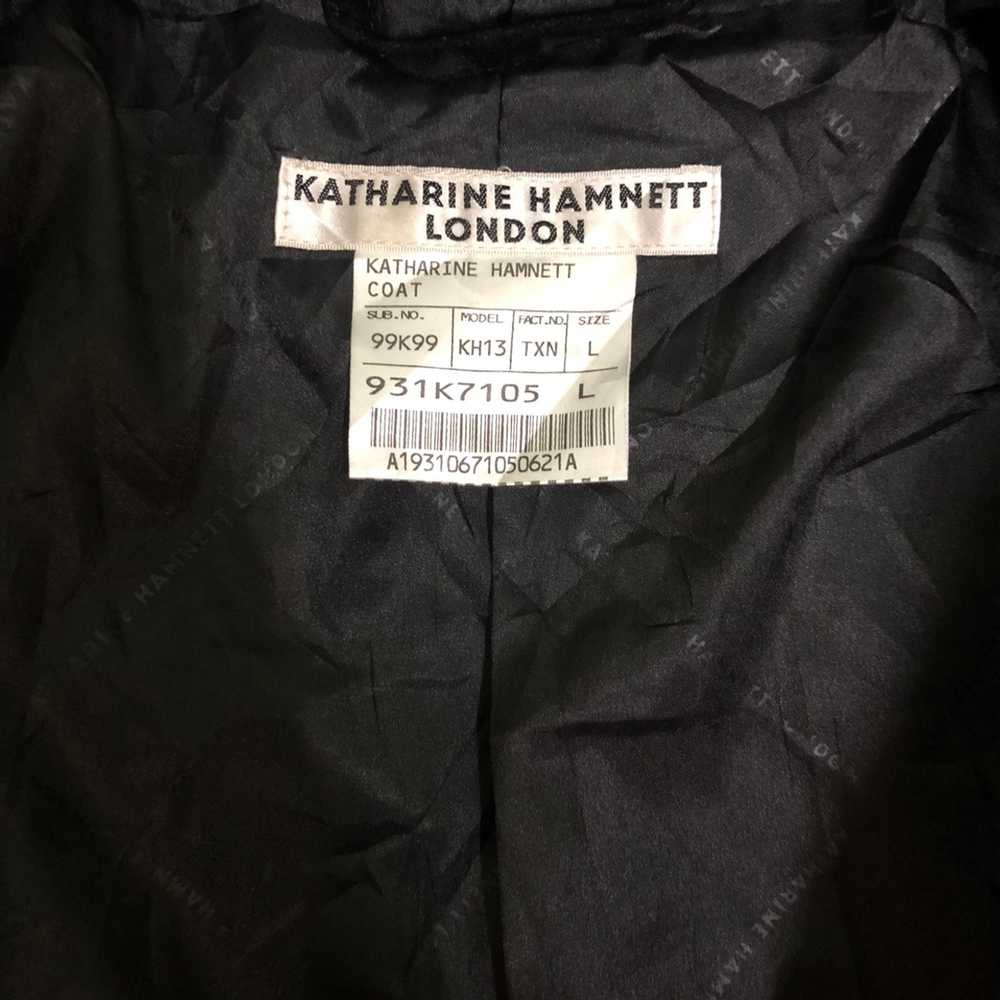 Designer × Katharine Hamnett London Trench Coat Faux    Gem