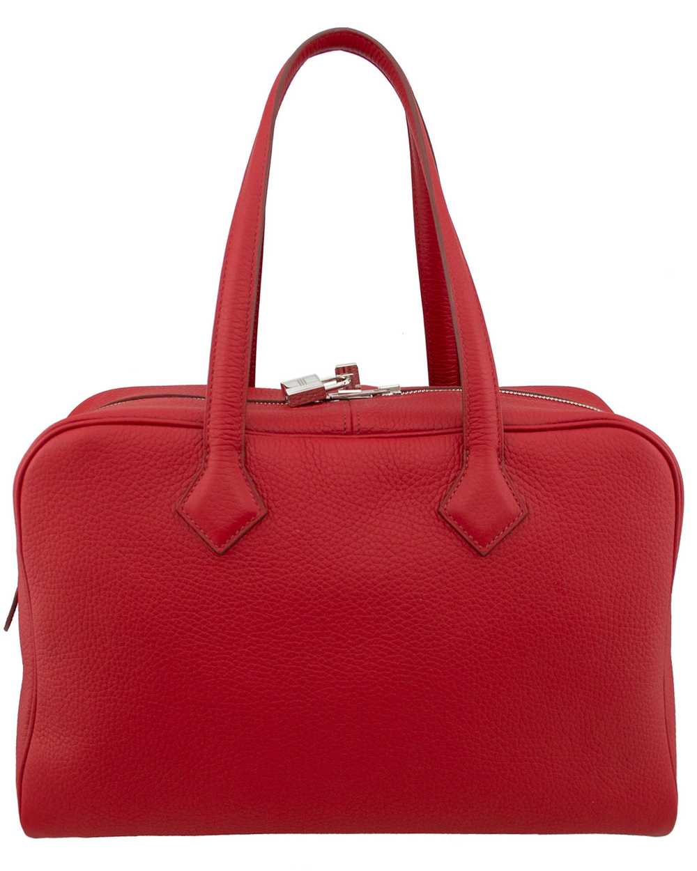 Hermes Taurillon Novillo Victoria II 35 in Rouge Gara… - Gem