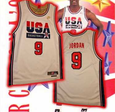 Michael Jordan Nike USA Basketball Jersey #9 Mens Size XL Navy