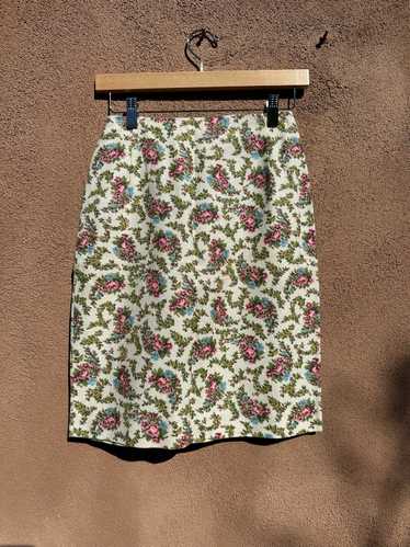 1960's Floral Pencil Skirt