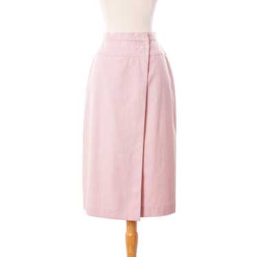 1970s-1980s Pale Pink Wrap Skirt - image 1