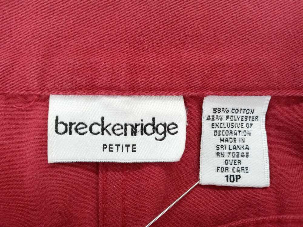Vintage Breckenridge Tapered Mom Womens Red Denim… - image 6