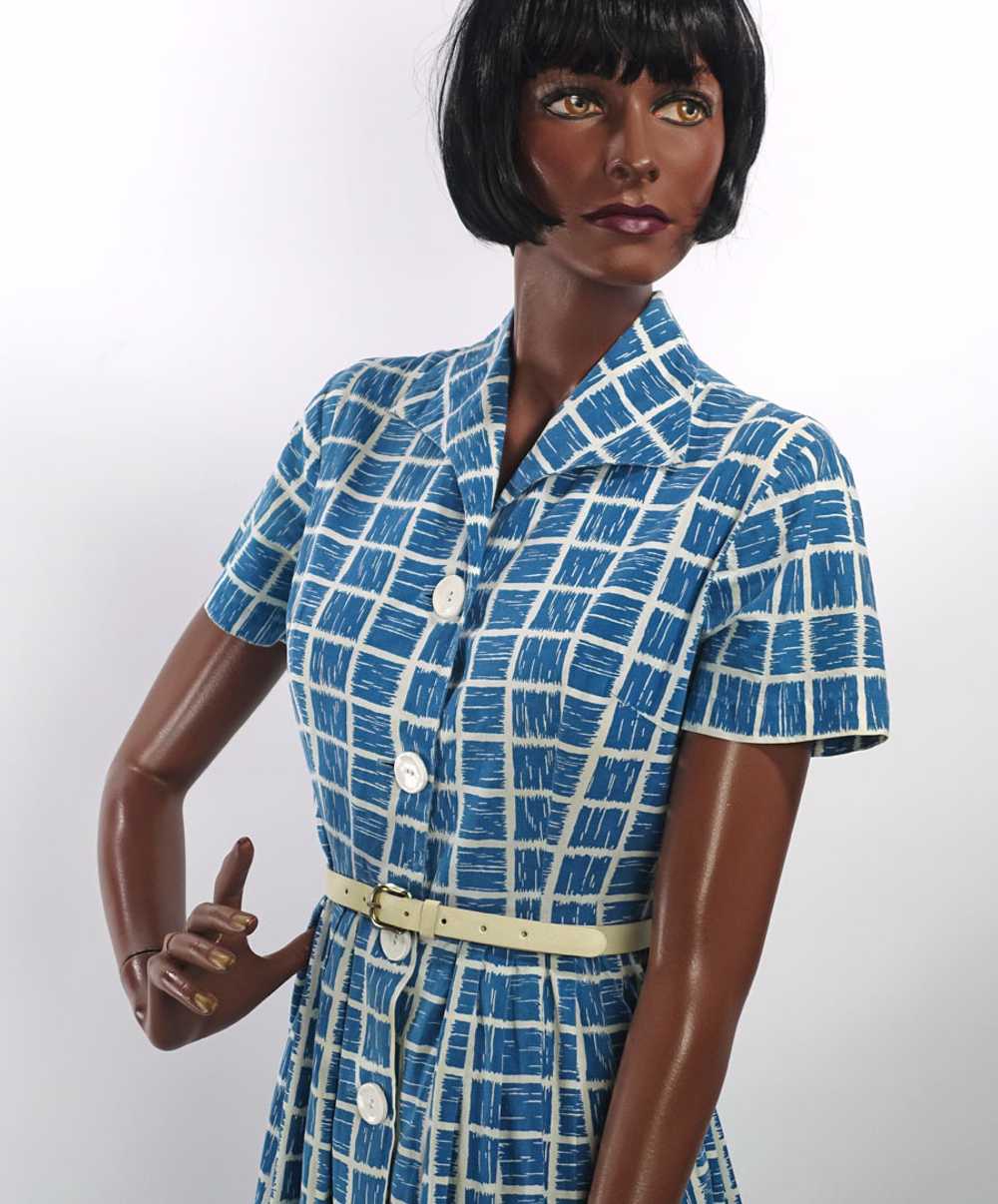 Women's Day Dress 40s 50s Shirtwaist Vintage Big … - image 3