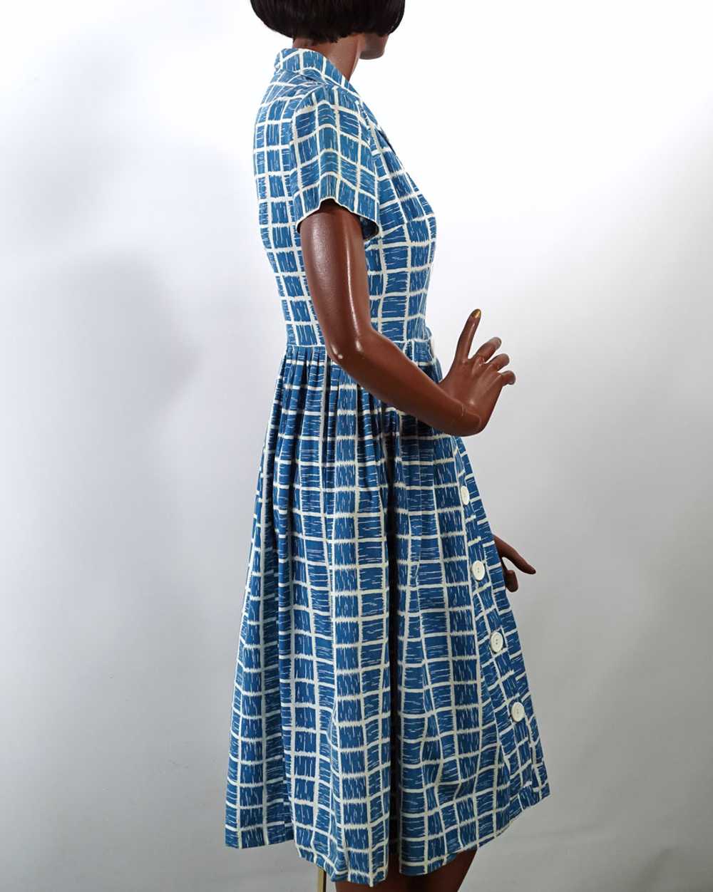 Women's Day Dress 40s 50s Shirtwaist Vintage Big … - image 8