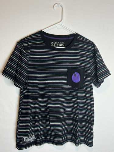 Other Dirtybird Records Black Striped Egg Pocket T