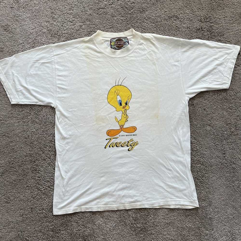 Movie × Vintage × Warner Bros Tshirt Tweety 1995 … - image 2