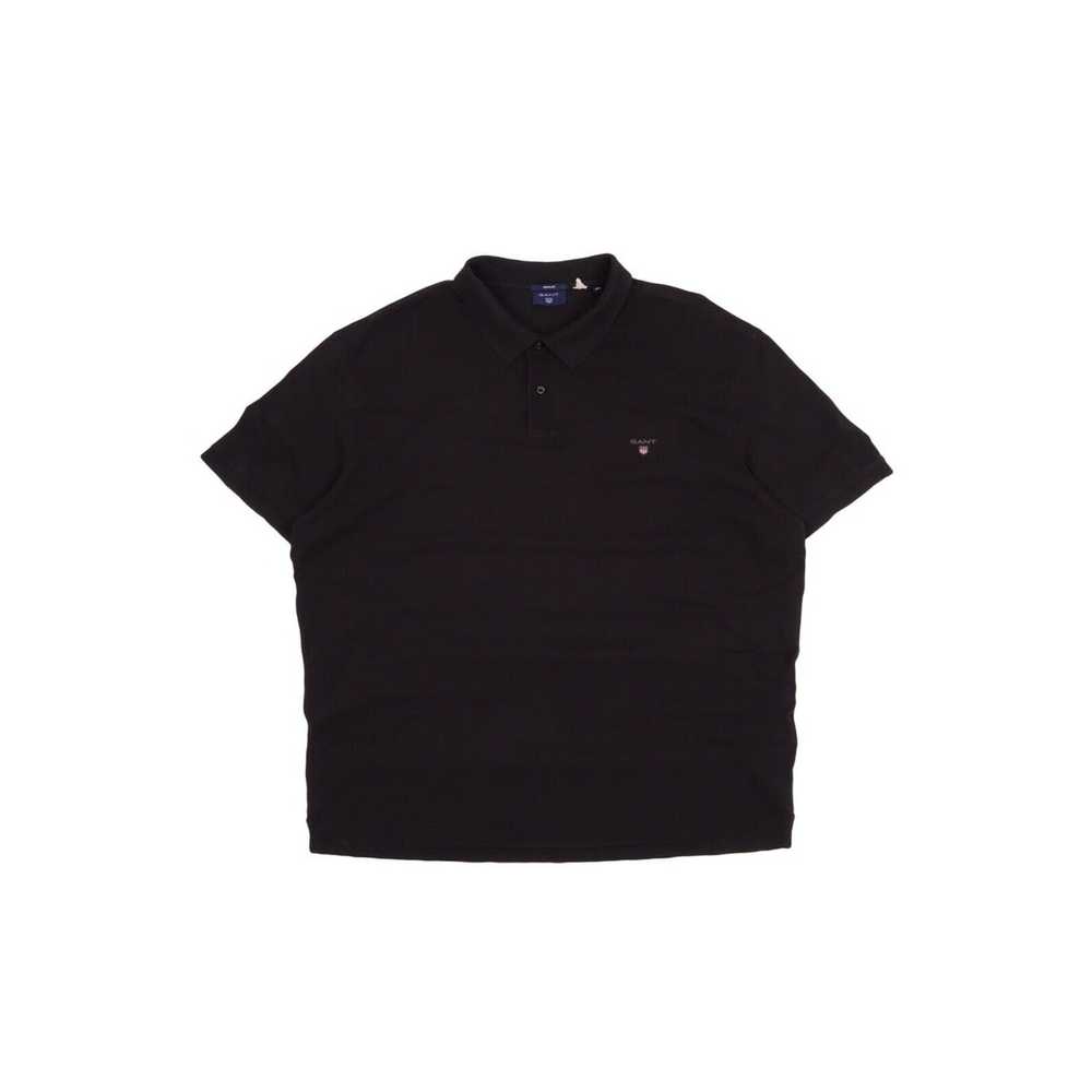 Gant GANT Black Pique Cotton Polo Shirt Size 3XL - image 1