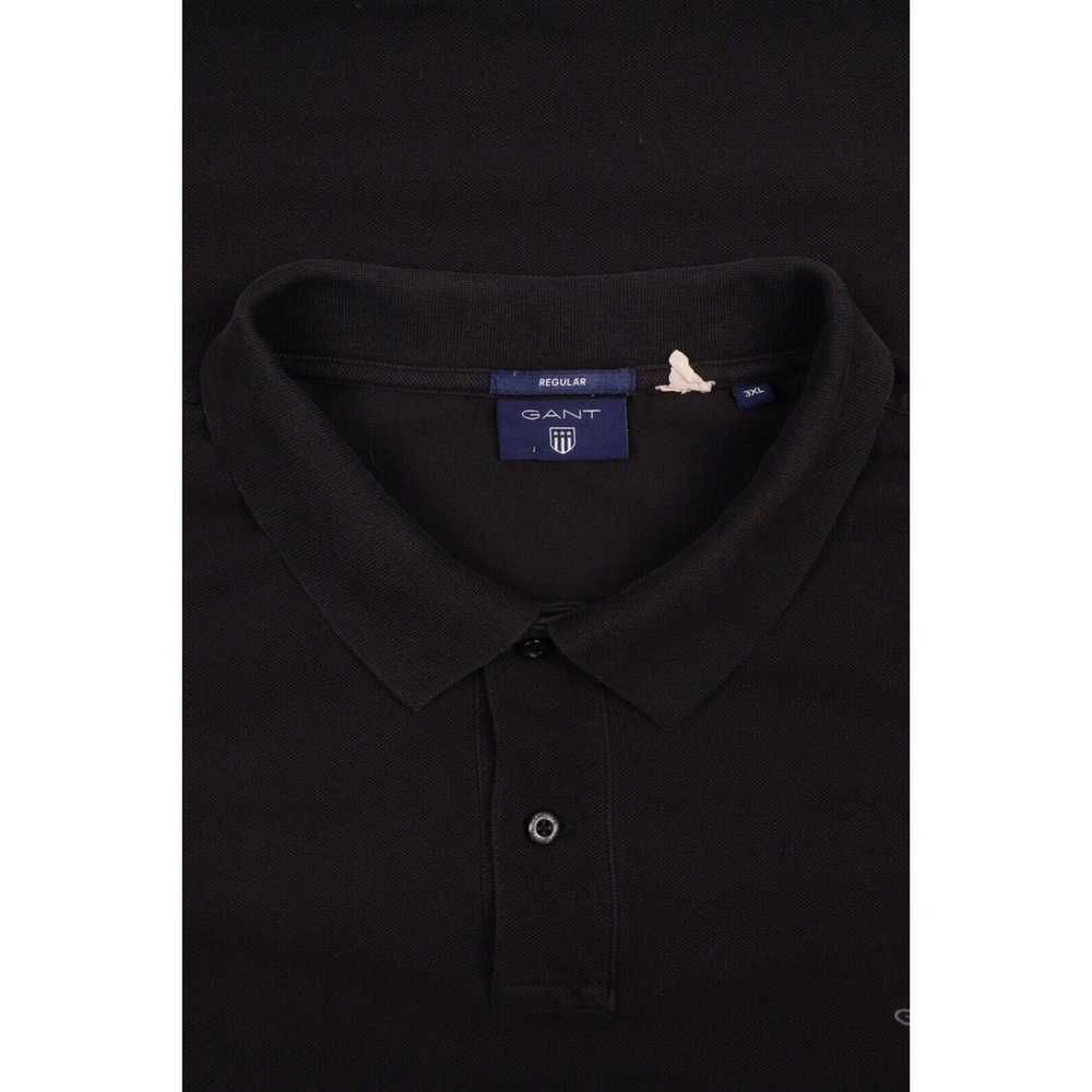 Gant GANT Black Pique Cotton Polo Shirt Size 3XL - image 4