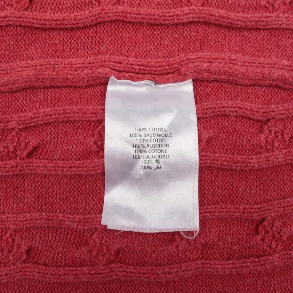 Gant GANT Pale Red Cable Knit Cotton Crew Neck Ju… - image 6