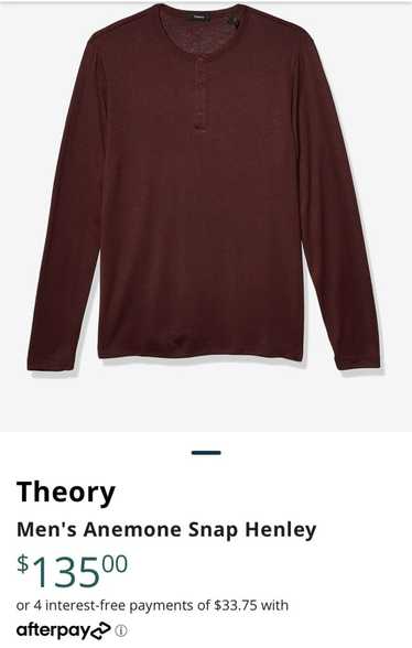 Theory NWOT Theory Men's Anemone Snap Henley