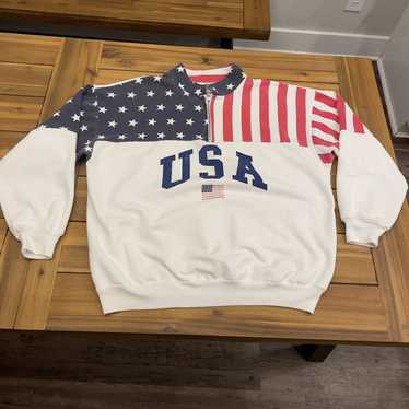 Custom Sweatshirt × Vintage Vintage 90s United St… - image 1