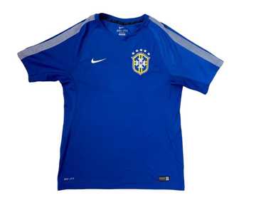 BRASIL (2020-21) Official NWT NIKE Dri-Fit Blue Away BRAZIL Soccer Jersey  Small