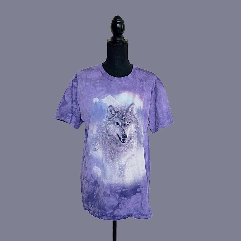 Pieces Uniques The Mountain purple wolf tee size M - image 1