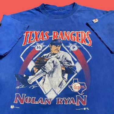 1991 Texas Rangers Nolan Ryan T-Shirt Size Large, Nutmeg Mills