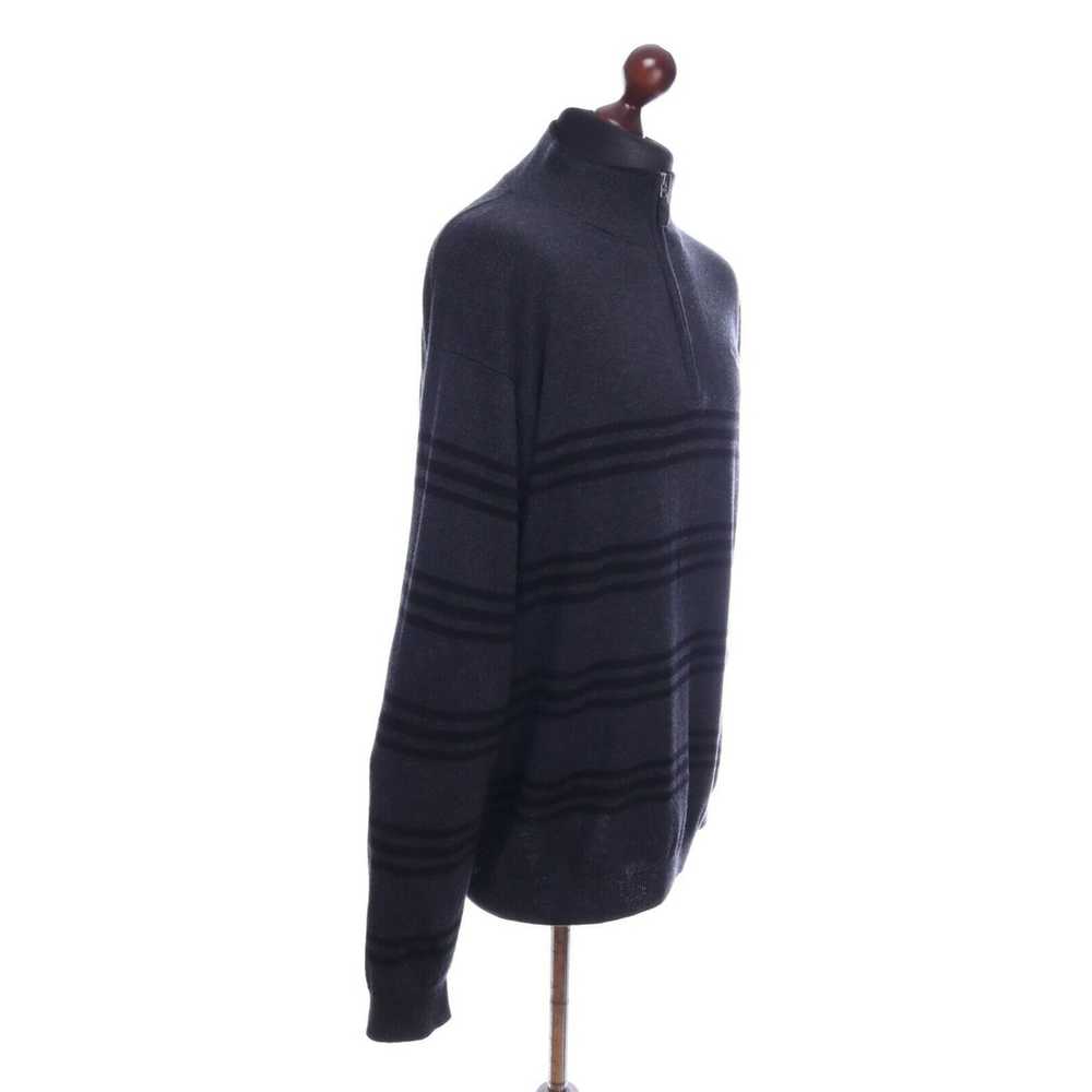 Gant GANT Charcoal Grey Cotton Wool Stripe Sweate… - image 3