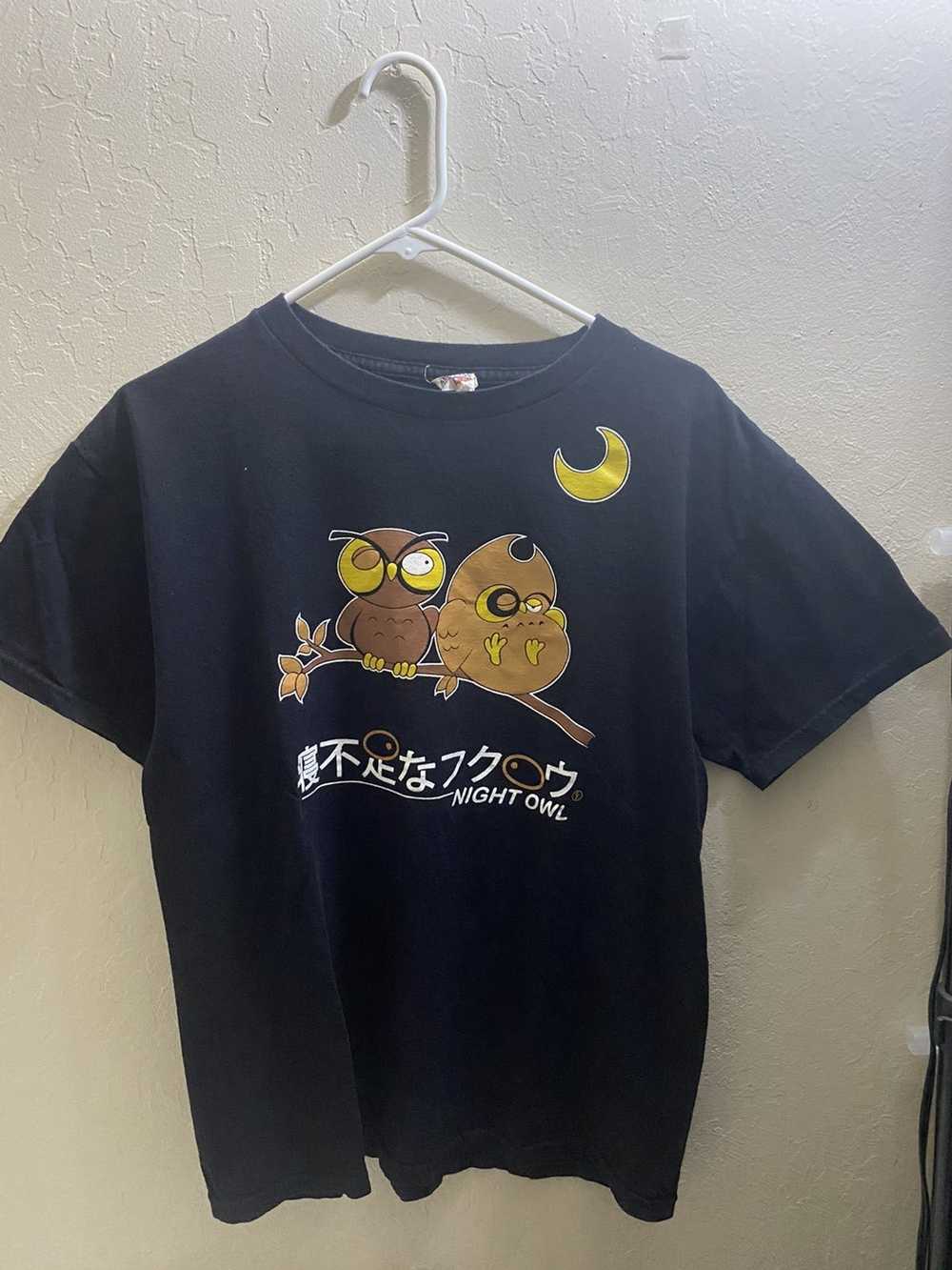 Rare × Vintage Japanese Brand T-Shirt - Night Owl - image 1