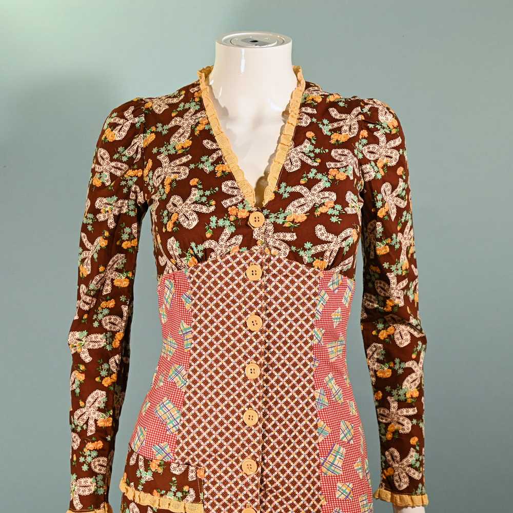 RARE 70s Betsey Johnson Alley Cat Dress, Whimsica… - image 3