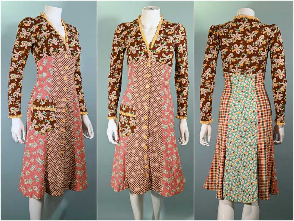 RARE 70s Betsey Johnson Alley Cat Dress, Whimsica… - image 5