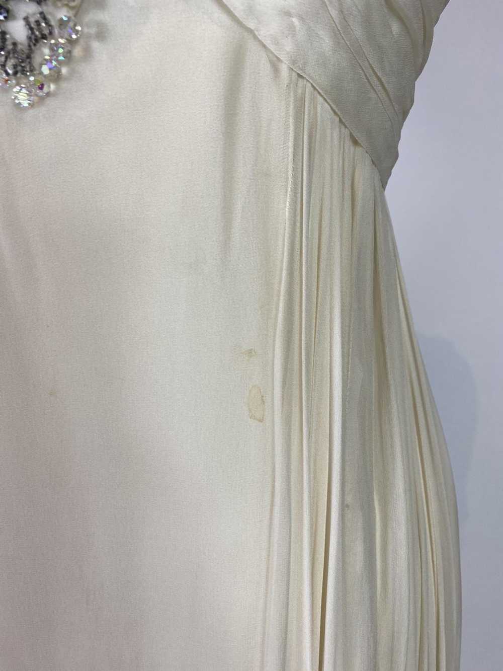 1960s Silk Chiffon Beaded Gown - image 8