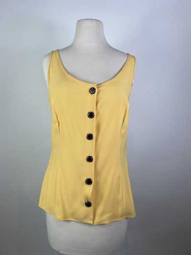 1990s VALENTINO Yellow Tank Top