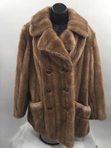 Vintage Miller & Rhoads Faux Fur coat Union Made