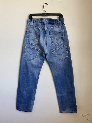 FairAndWear Vintage Levis Custom Louis Vuitton 90's Nike Jeans Black White Green Pants