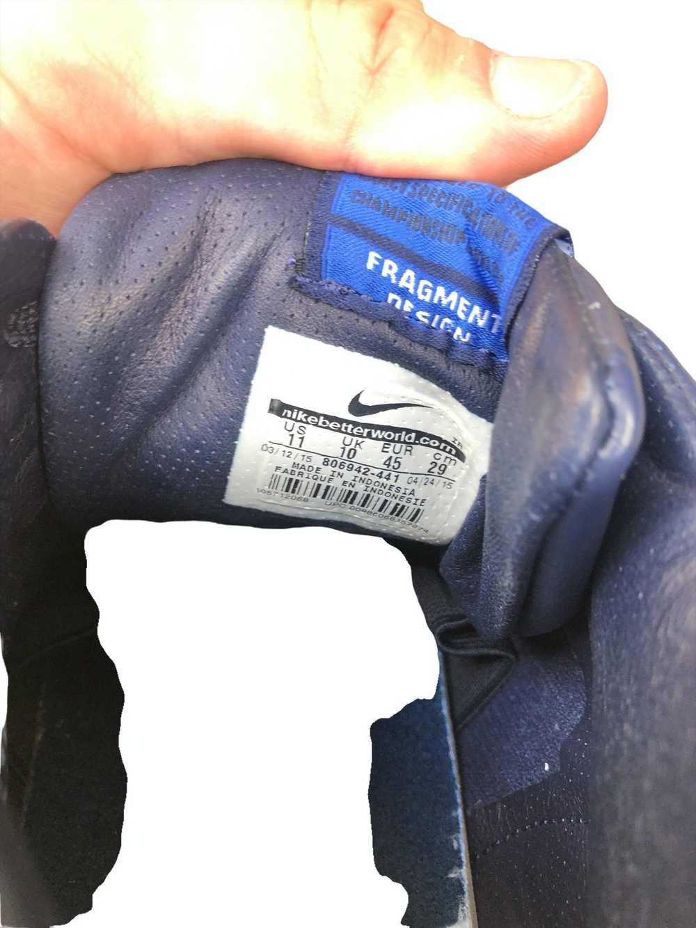 Nike RARE 2015 Nike Air Trainer 1 Fragment Obsidi… - image 8