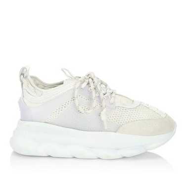Versace chain reaction black and white platform trainers – Loop Generation