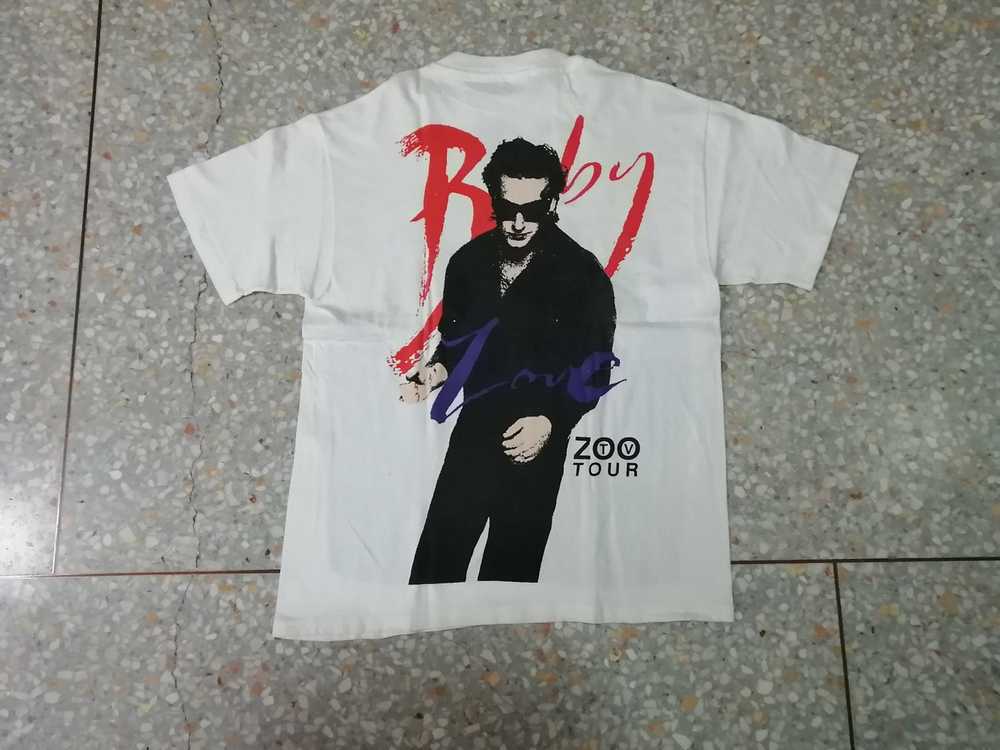 Vintage Original Vintage 90's U2 Achtung Baby T-S… - image 3