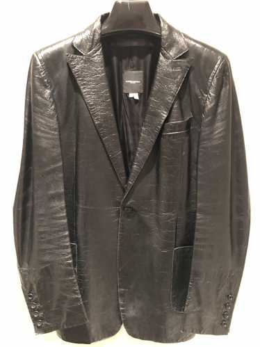 Costume National Black Leather blazer