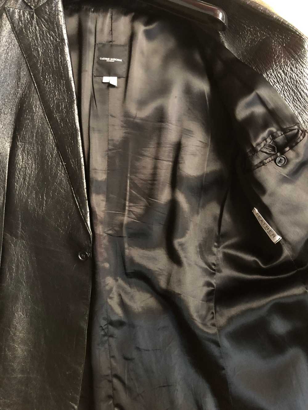 Costume National Black Leather blazer - image 6