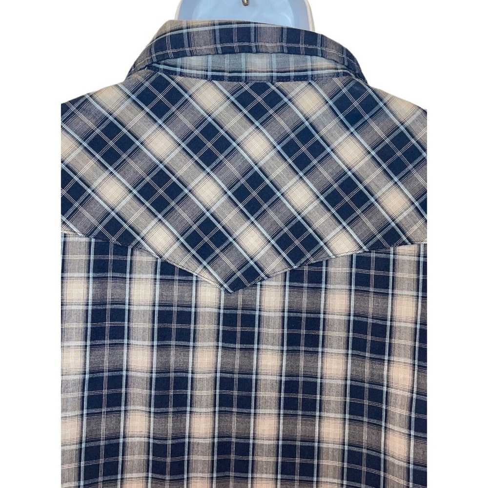 Wrangler Vintage Wrancher Shirt Men XL Pearl Snap - image 10