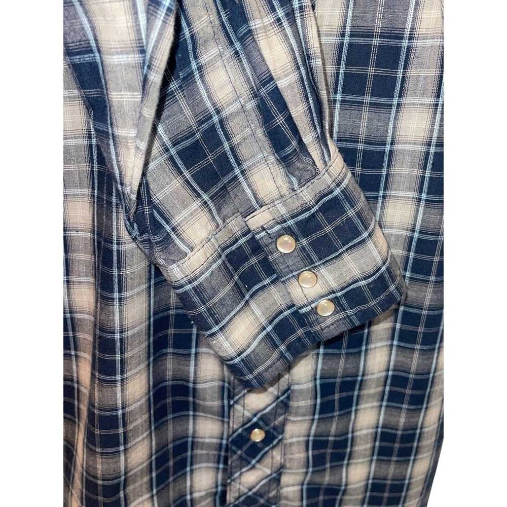Wrangler Vintage Wrancher Shirt Men XL Pearl Snap - image 7
